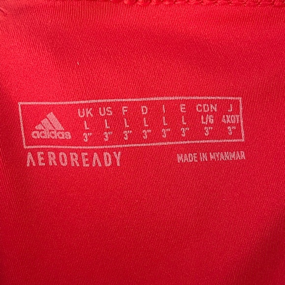 Adidas Bold Red Training Shorts - Picture 2 of 2
